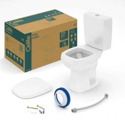 Kit de bacia com caixa acoplada 3/6L e itens de instalação City