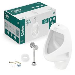 Kit de mictório com válvula e complementos de instalação Eco Celite