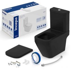 Kit de Bacia com Caixa  Assento Termofixo Sofclose e Complementos de Instalação Prime